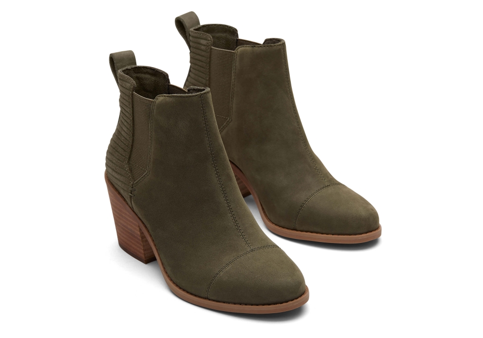 Toms Everly Bootie Tarmac Olive