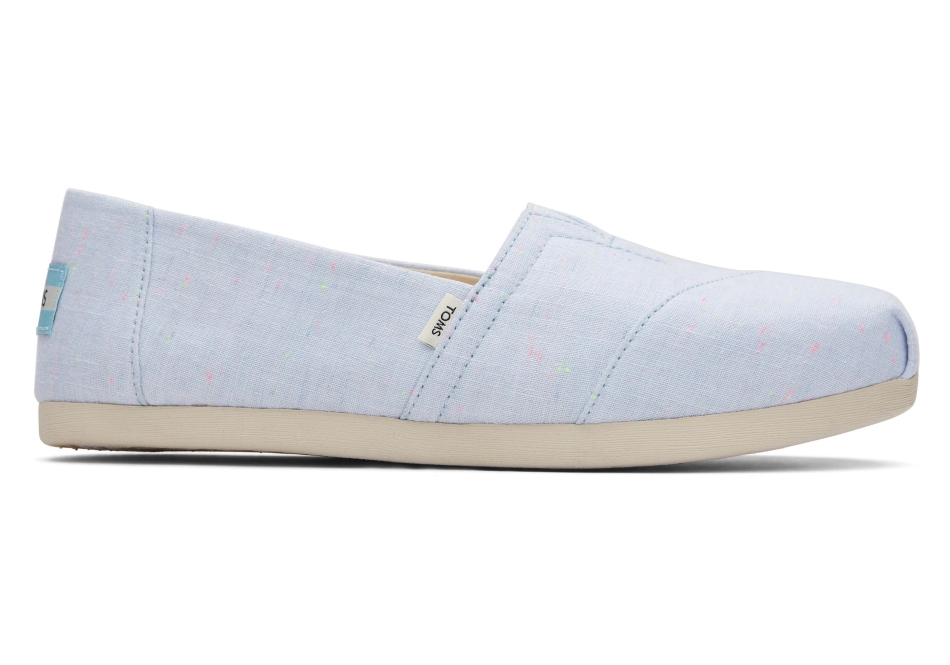 Toms Linen Alpargata Light Blue