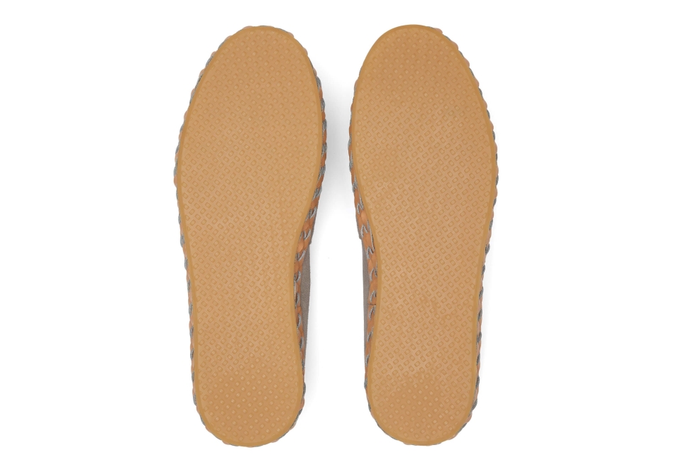 Toms Alpargata Leather Wrap Grey Suede