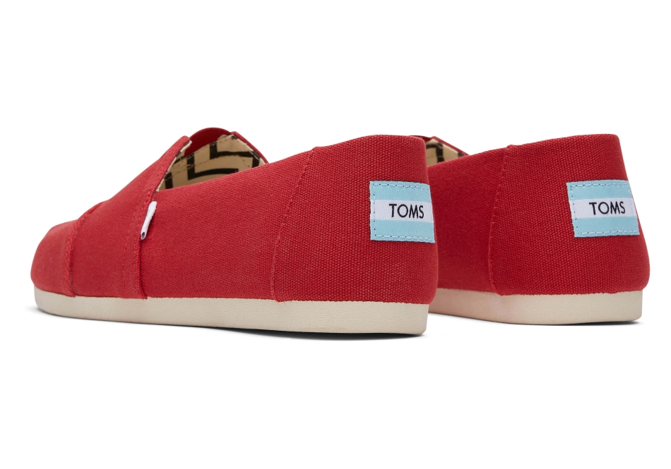 Alpargata Recycled Toms Cotton Canvas Red