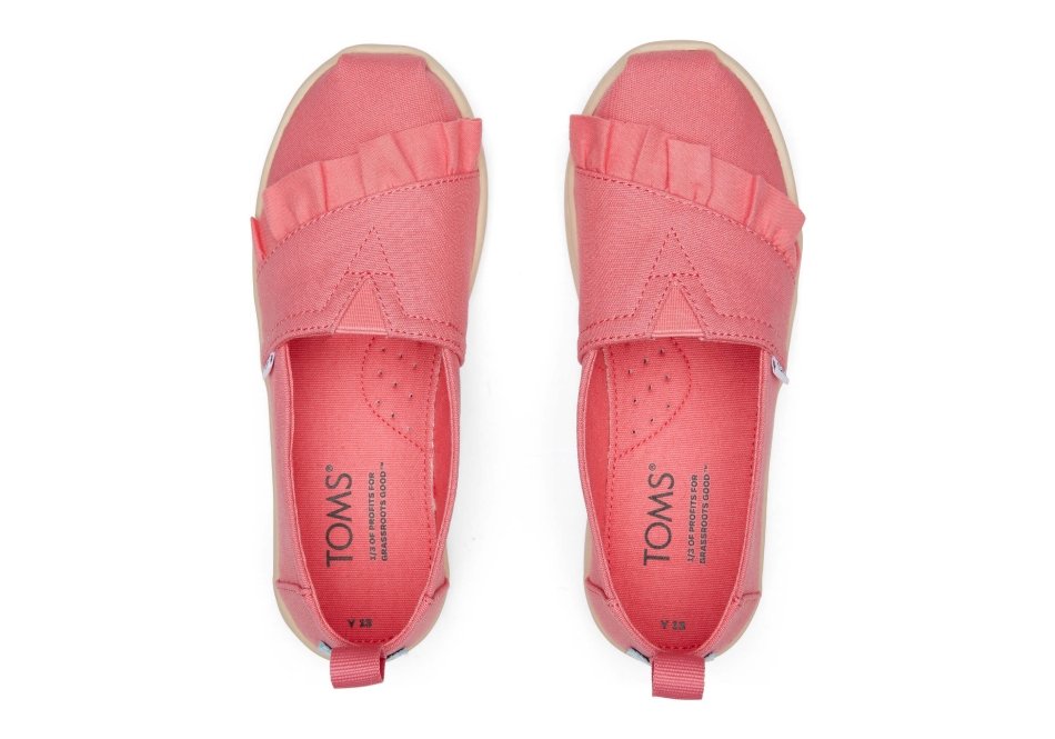 Toms Youth Alpargata Ruffle Rose