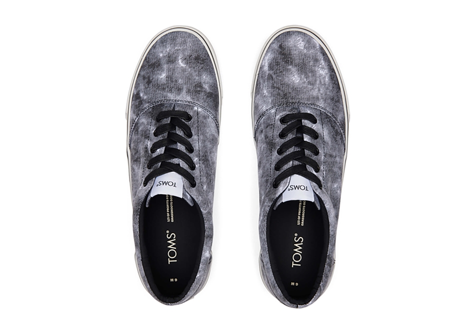 Toms Fenix Repreve Black Distressed Washed Canvas