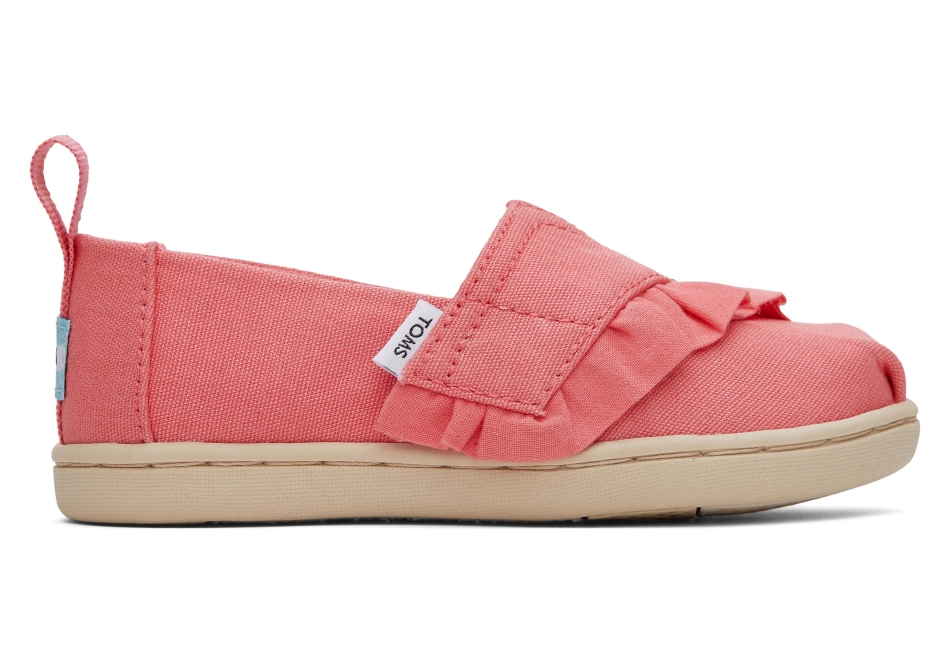 Toms Tiny Alpargata Ruffle Rose