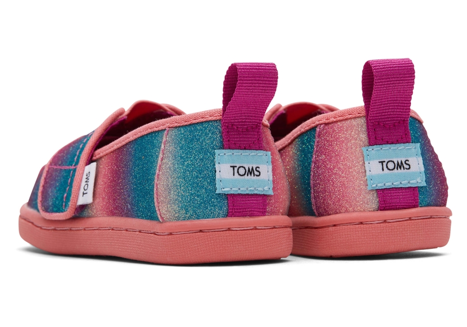Toms Tiny Alpargata Gradient Glitter Pink Gradient