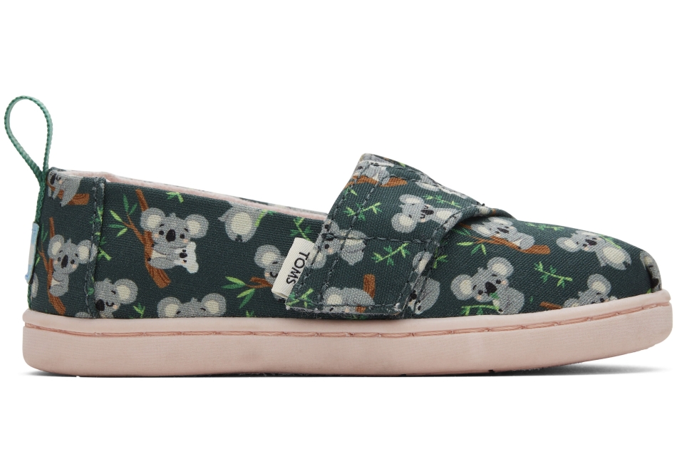 Toms Tiny Alpargata Koala Forest Green