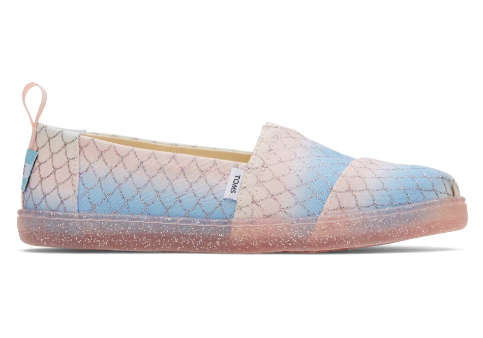 Toms Youth Alpargata Mermaid Pink Multi