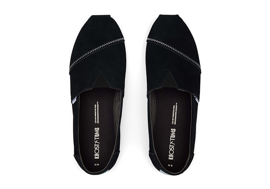 Toms Toms X Krost Alpargata Suede Black