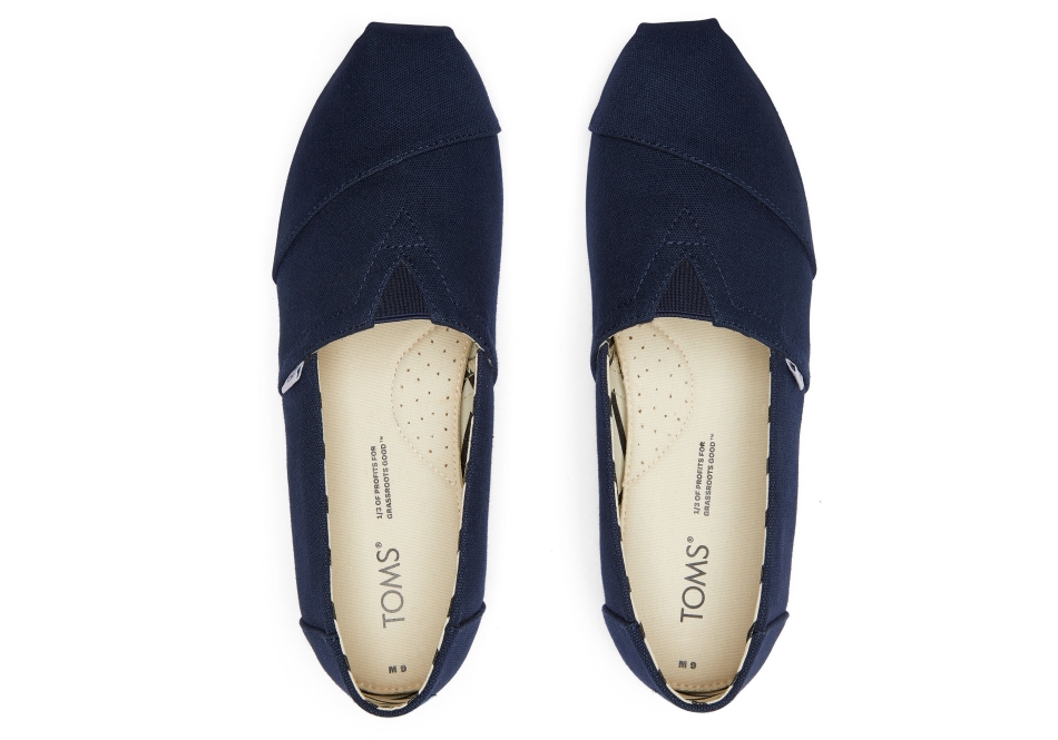 Alpargata Recycled Cotton Canvas Toms Navy