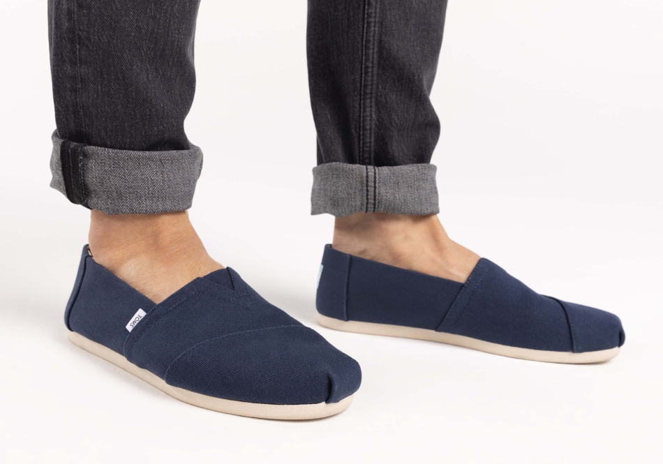 Alpargata Recycled Cotton Canvas Toms Navy