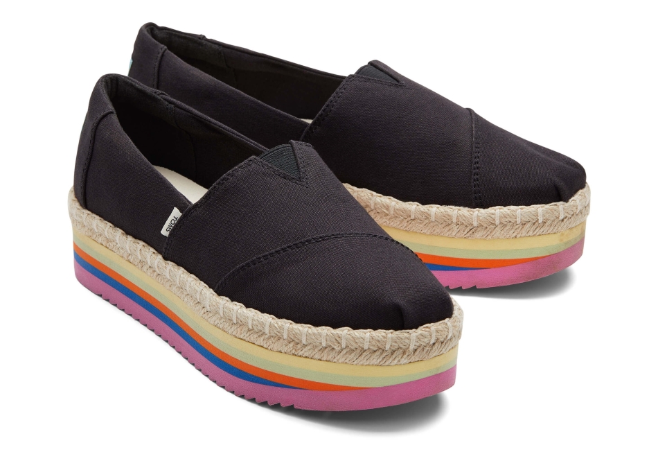 Toms Alpargata High Platform Black
