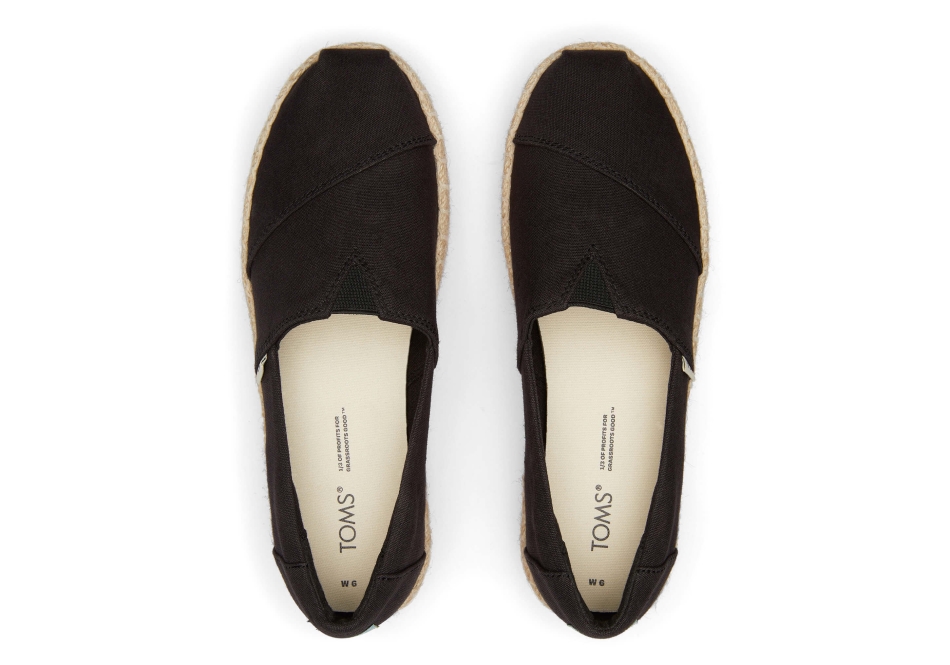 Toms Alpargata High Platform Black