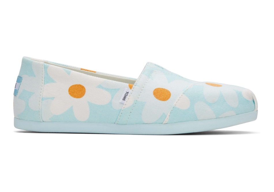 Toms Alpargata Retro Floral Soft Blue