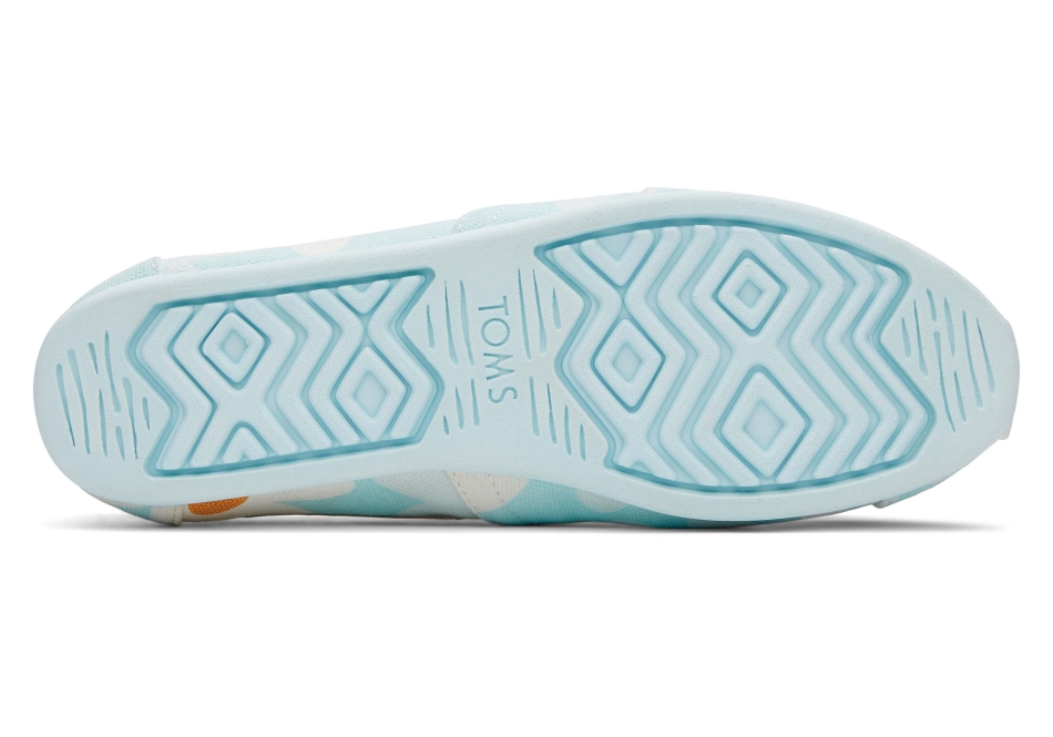Toms Alpargata Retro Floral Soft Blue