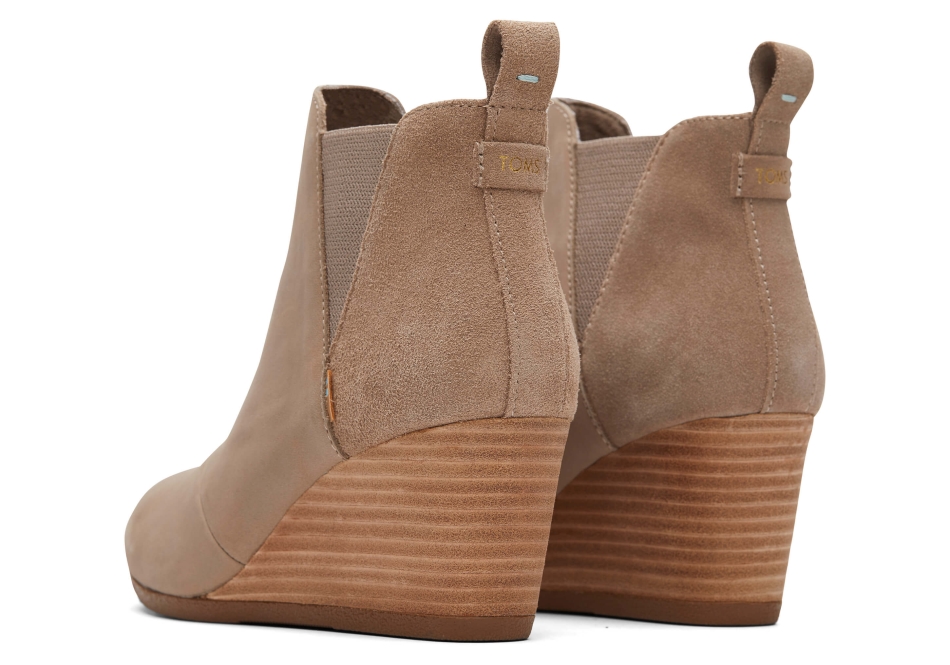 Toms Kelsey Bootie Taupe Grey