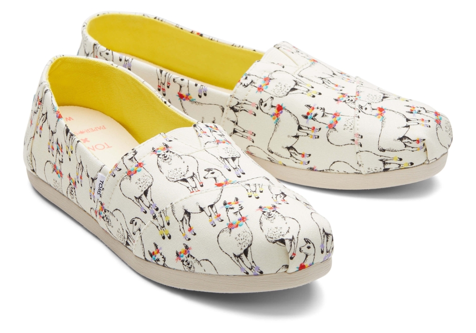 Toms Alpargata Paper Source Ivory