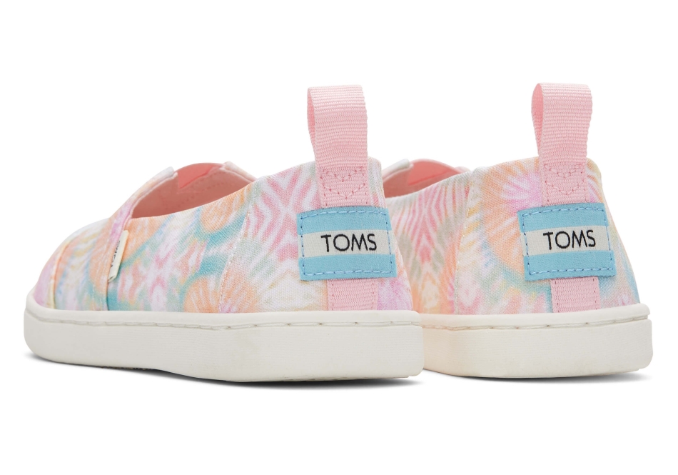 Toms Youth Alpargata Tie Dye Pink Tie Dye
