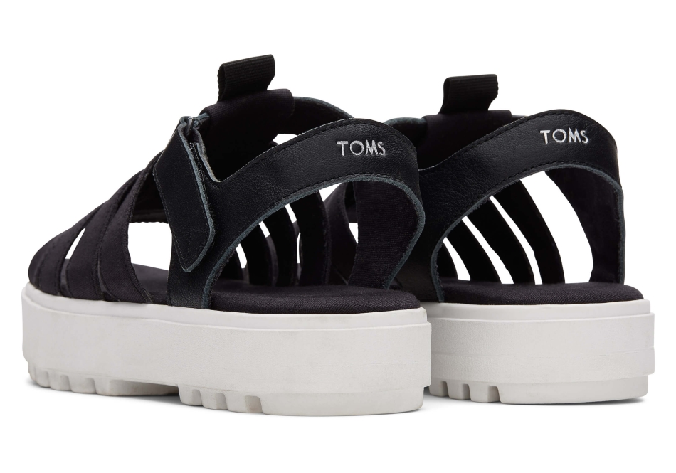 Toms Fisherman Lug Sandal Black