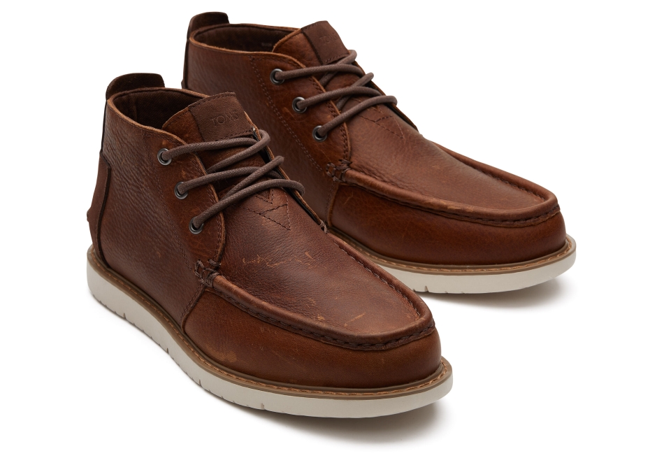 Toms Chukka Boot Water Resistant Peanut Brown