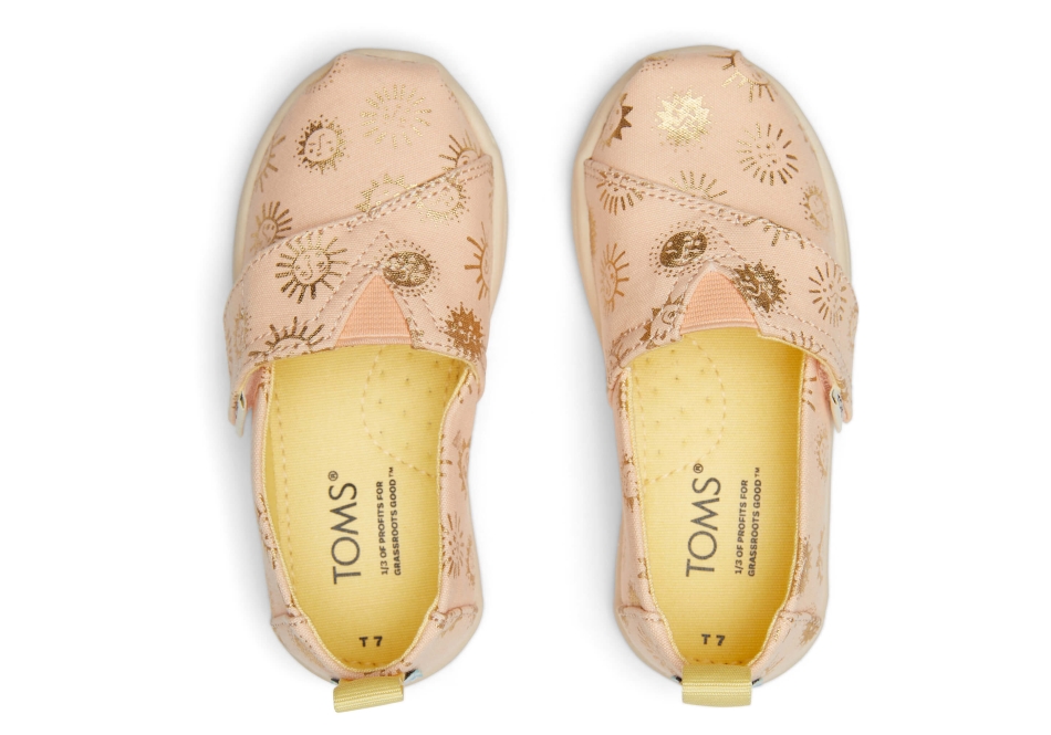 Toms Tiny Apricot Foil Sunny Days Print Apricot Foil