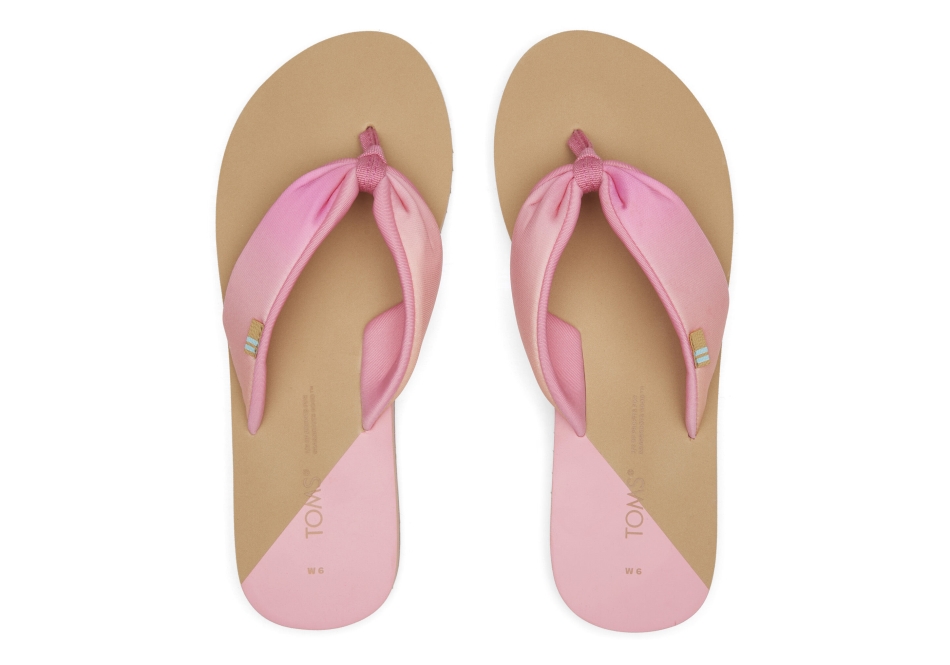 Toms Piper Flip Flop Repreve Pink Ombre