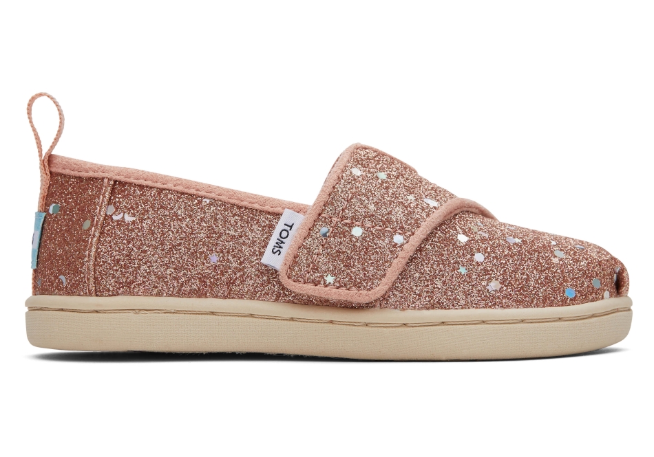 Toms Glitter Alpargata Rose Gold