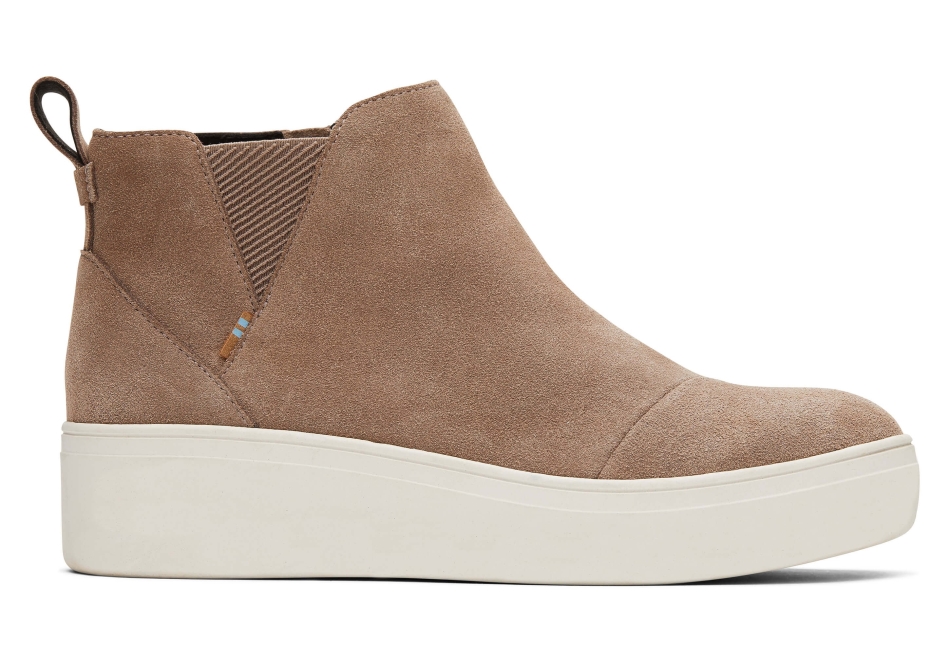 Toms Jamie Slip On Taupe Grey
