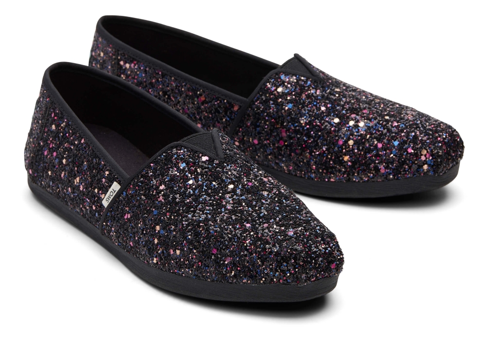 Toms Alpargata Glitter Black