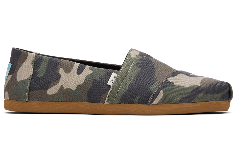 Toms Alpargata Woodland Camo Green