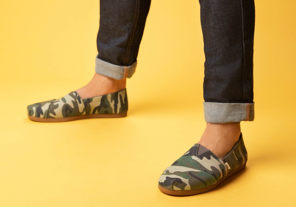 Toms Alpargata Woodland Camo Green