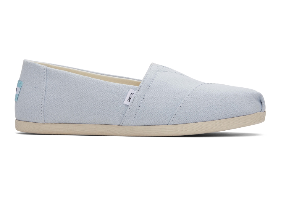 Toms Linen Crepe Alpargata Blue Crepe