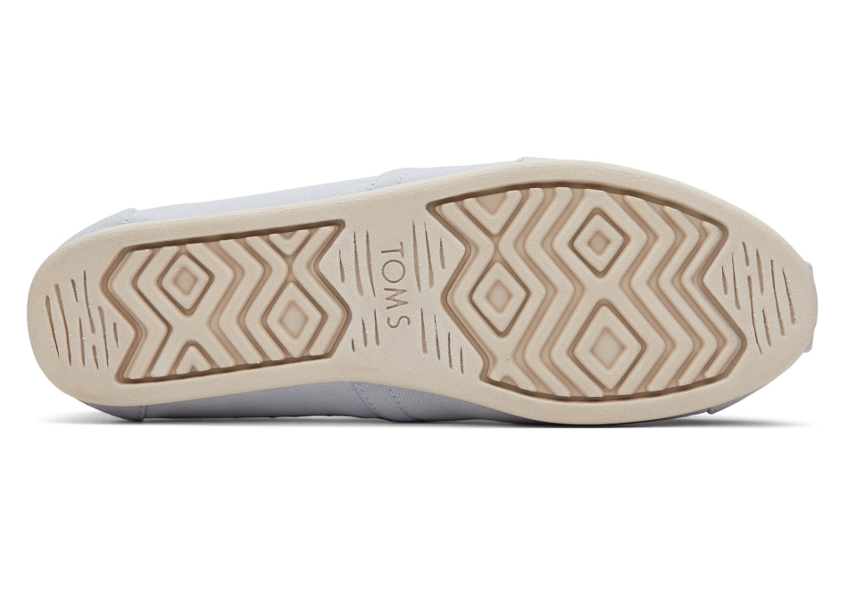 Toms Linen Crepe Alpargata Blue Crepe