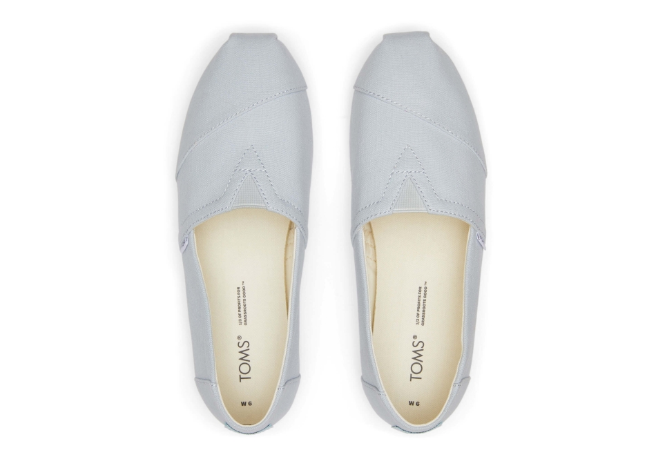 Toms Linen Crepe Alpargata Blue Crepe