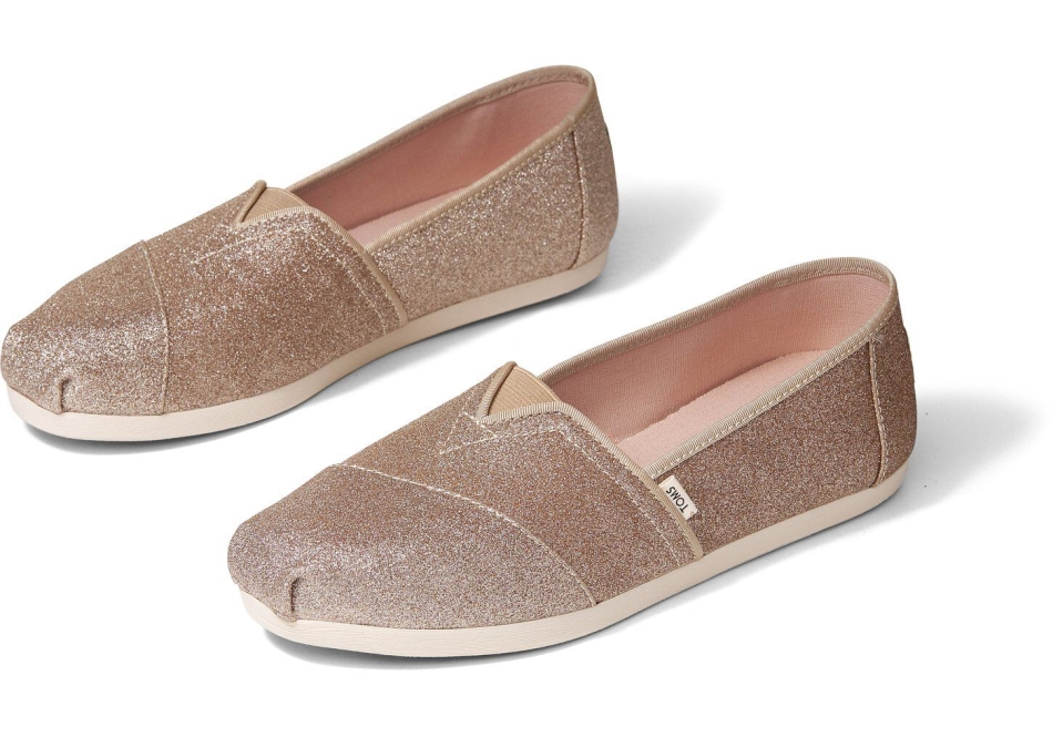 Toms Alpargata Glitter Champagne
