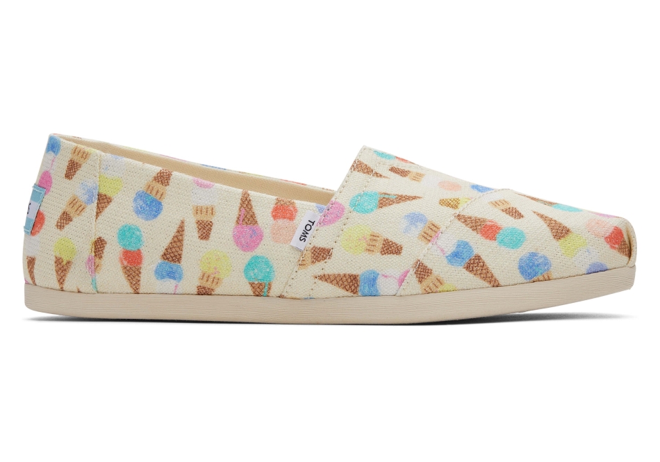 Toms Ice Cream Alpargata Natural Glitz