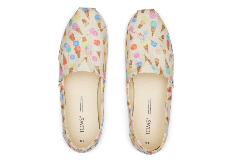 Toms Ice Cream Alpargata Natural Glitz