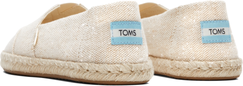 Toms Metallic Espadrille Alpargata Gold Metallic