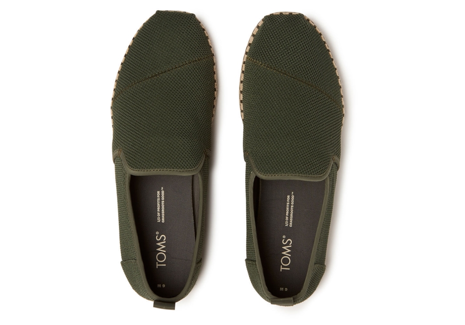 Toms Espadrille Alpargata Repreve Green