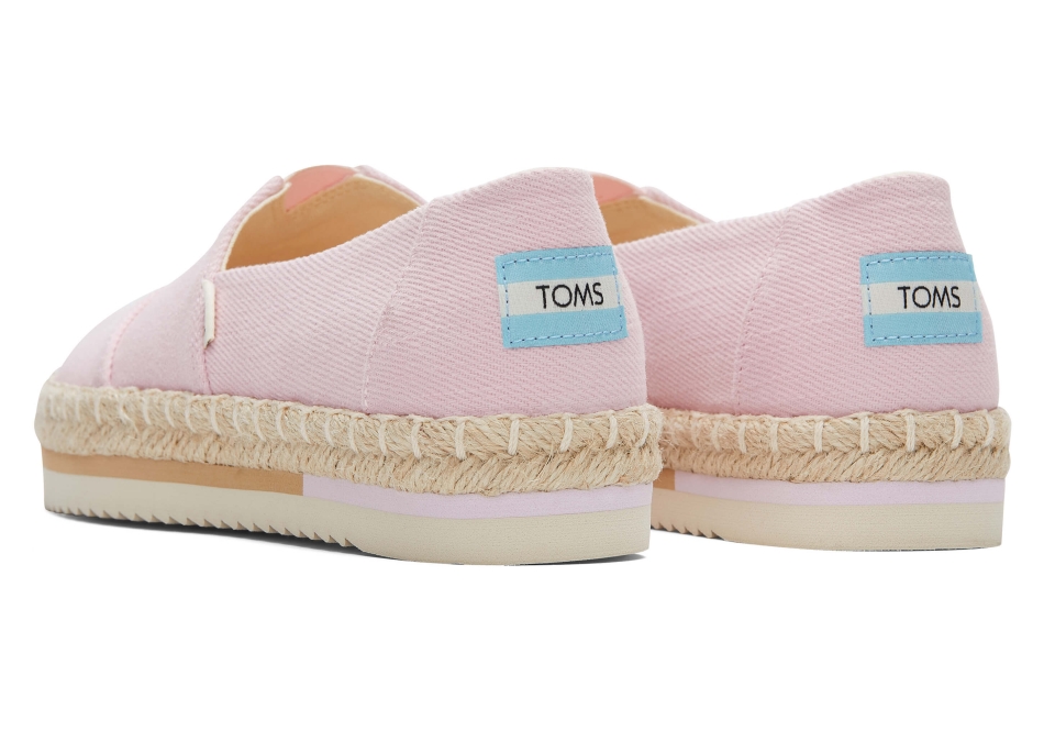 Toms Platform Alpargata Chalky Pink