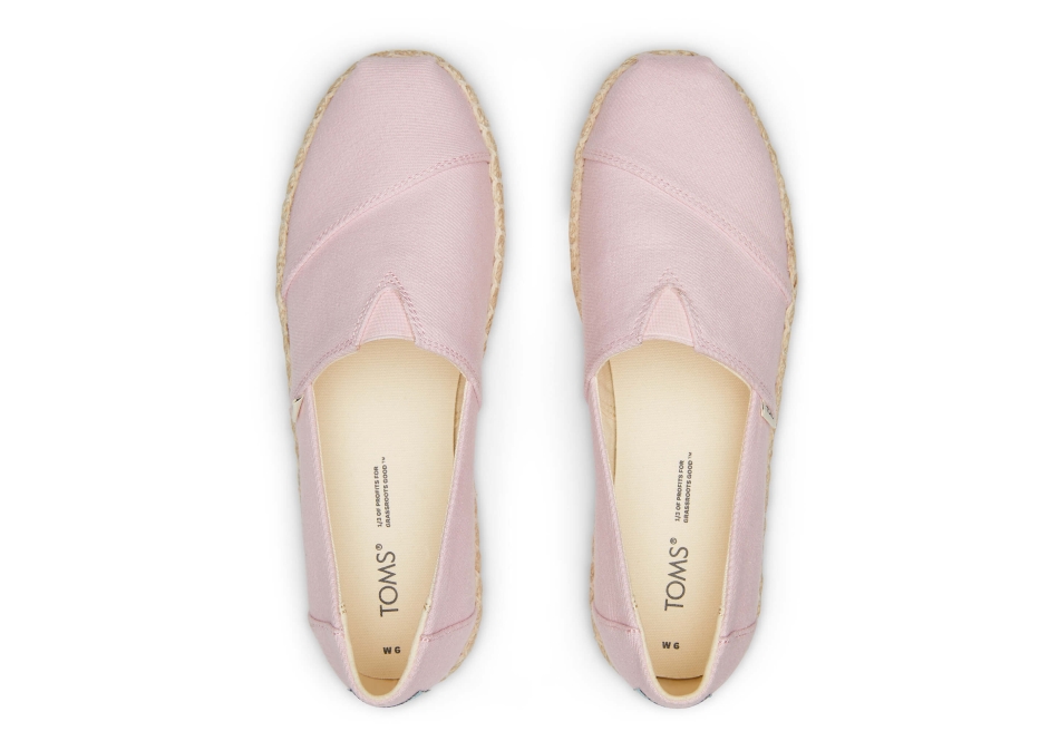 Toms Platform Alpargata Chalky Pink