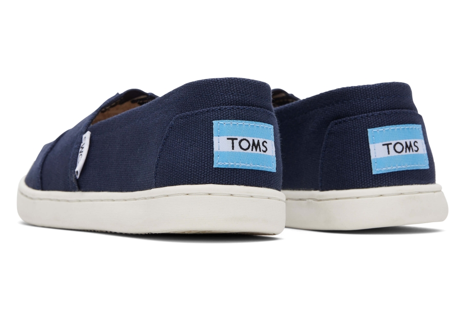 Toms Youth Alpargata Canvas Navy