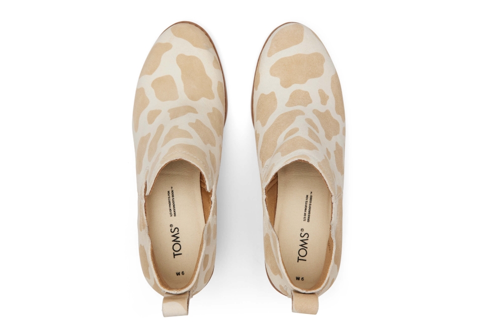 Toms Kallie Wedge Bootie Cow Print