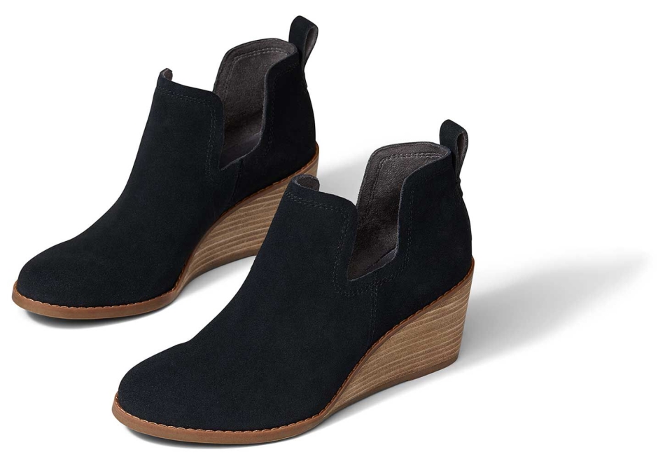 Toms Kallie Wedge Bootie Black