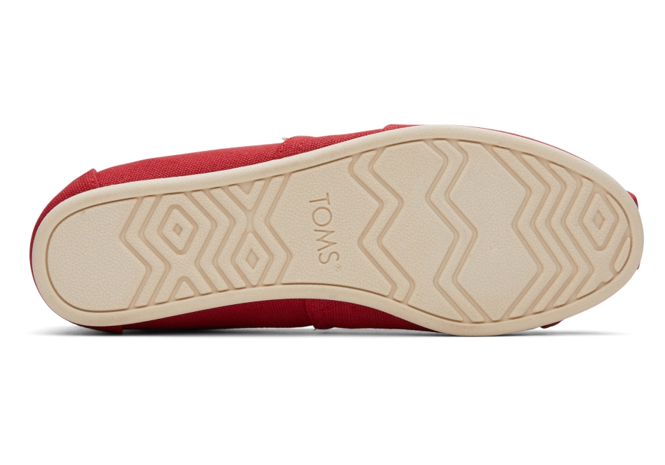 Alpargata Recycled Cotton Canvas Toms Red