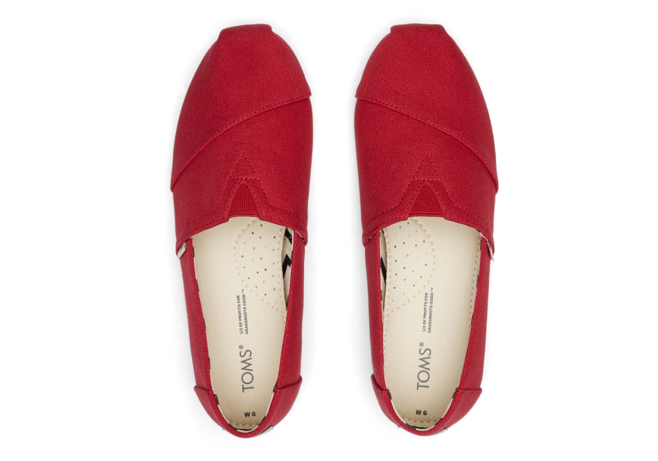 Alpargata Recycled Cotton Canvas Toms Red