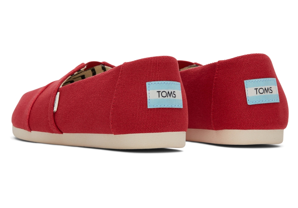 Toms Alpargata Recycled Cotton Canvas Red