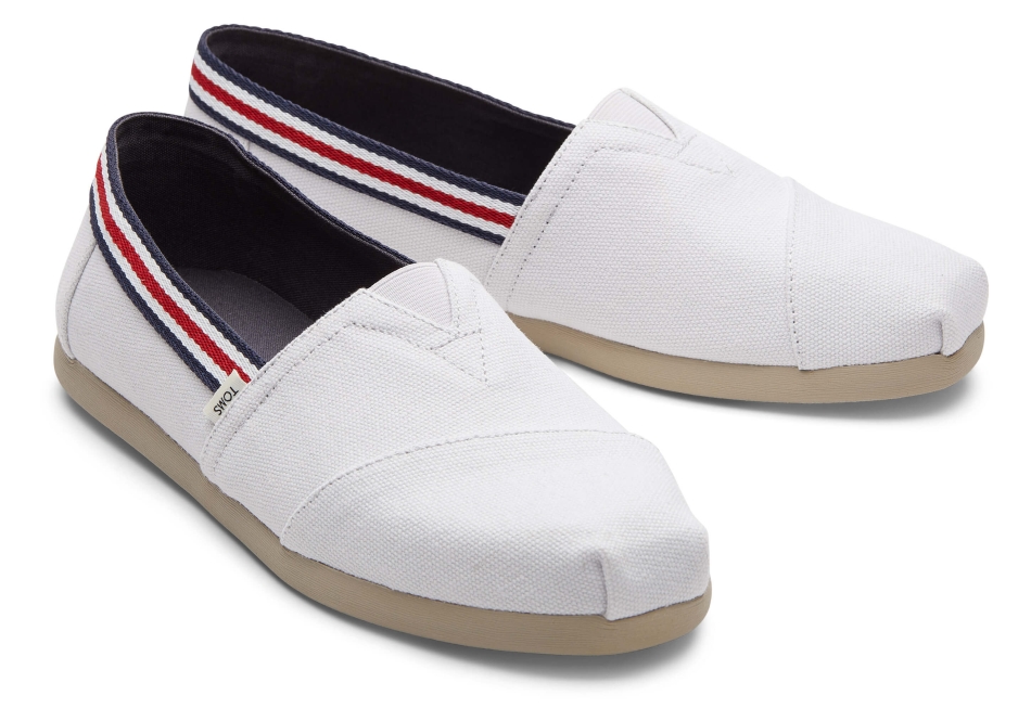 Toms Trim Alpargata White
