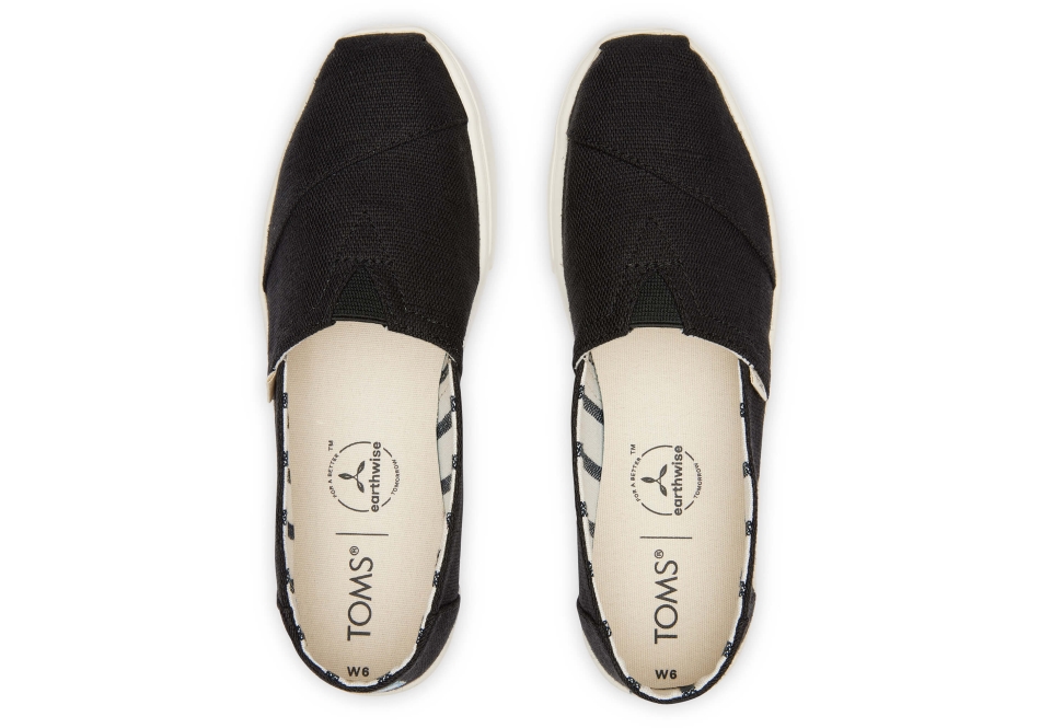 Toms Alpargata Cupsole Slip On Black