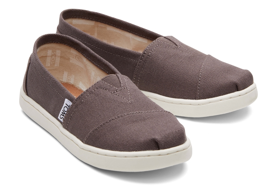 Toms Youth Alpargata Canvas Ash