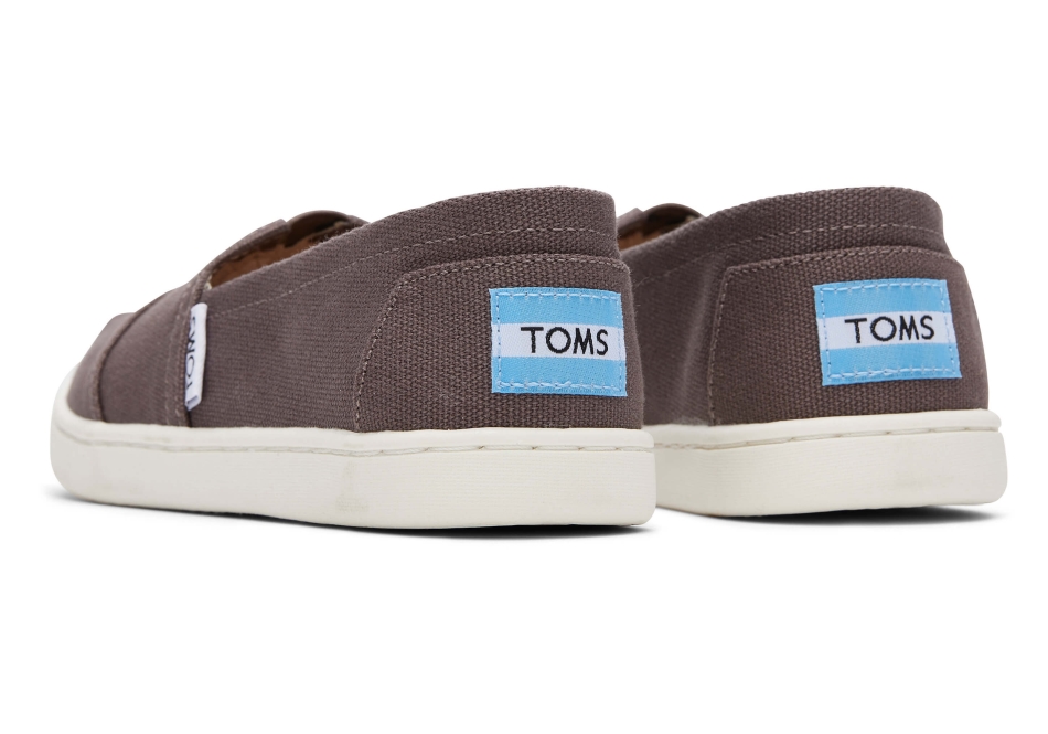 Toms Youth Alpargata Canvas Ash