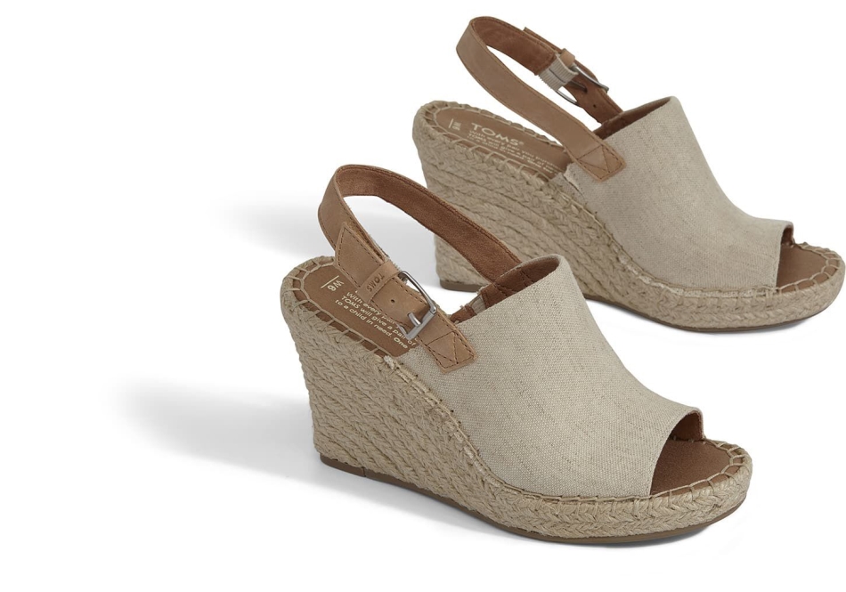 Toms Monica Wedge Heel Natural